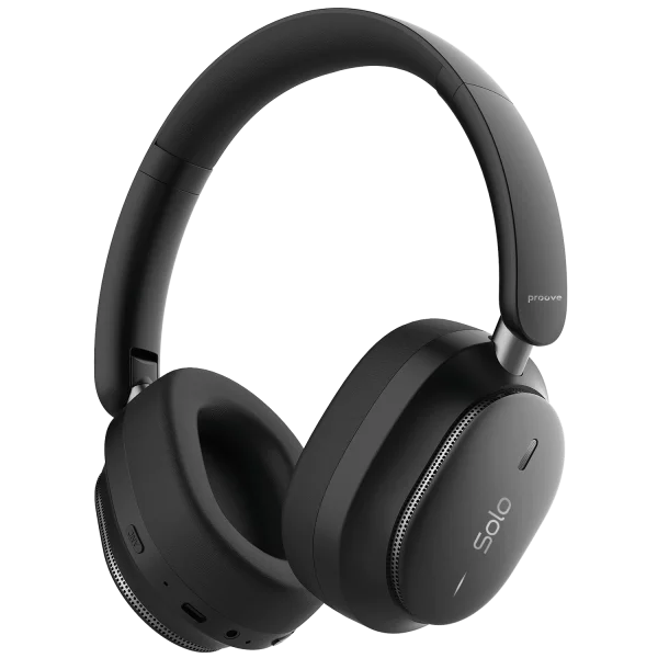 Kufje wireless Proove Solo, ANC, me aplikacion, të zeza