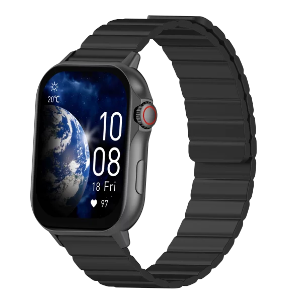 Orë inteligjente Proove Humble, 2.04" AMOLED, e zezë