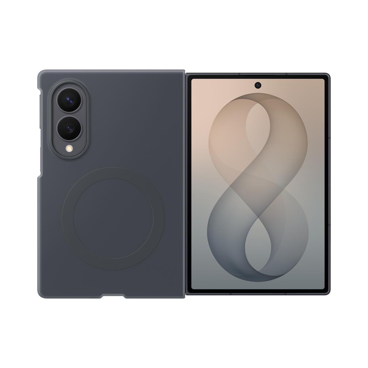 Samsung Silicone Magnet Case për Galaxy Z Fold 8 - Graphite