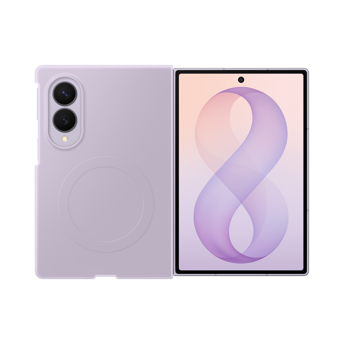 Samsung Silicone Magnet Case për Galaxy Z Fold 8 - Lavender
