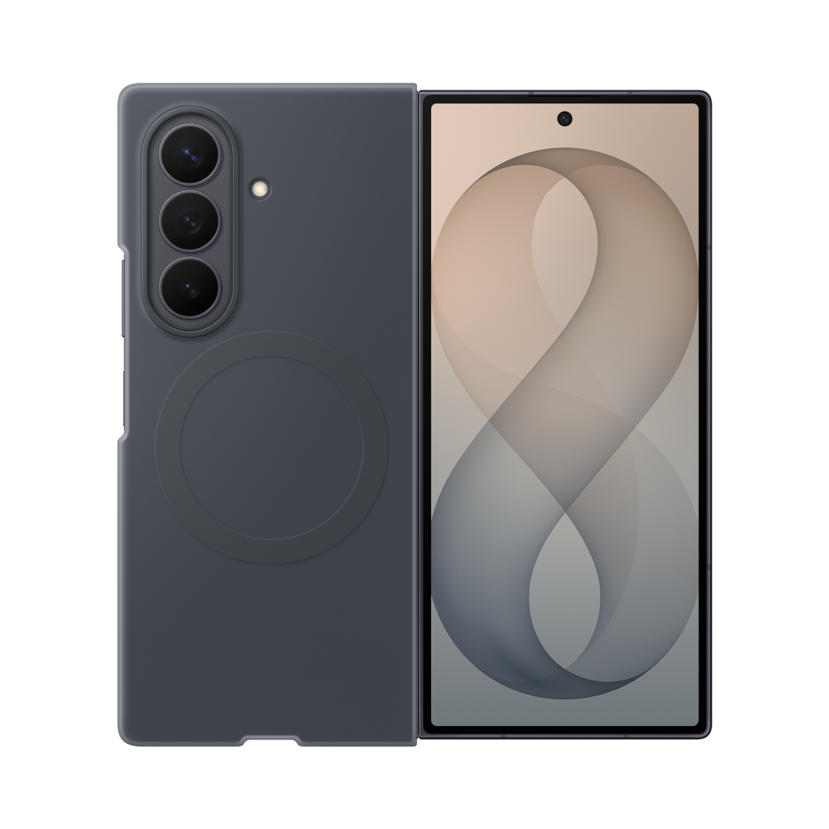 Samsung Silicone Magnet Case për Galaxy Z Fold 8 Ultra - Graphite